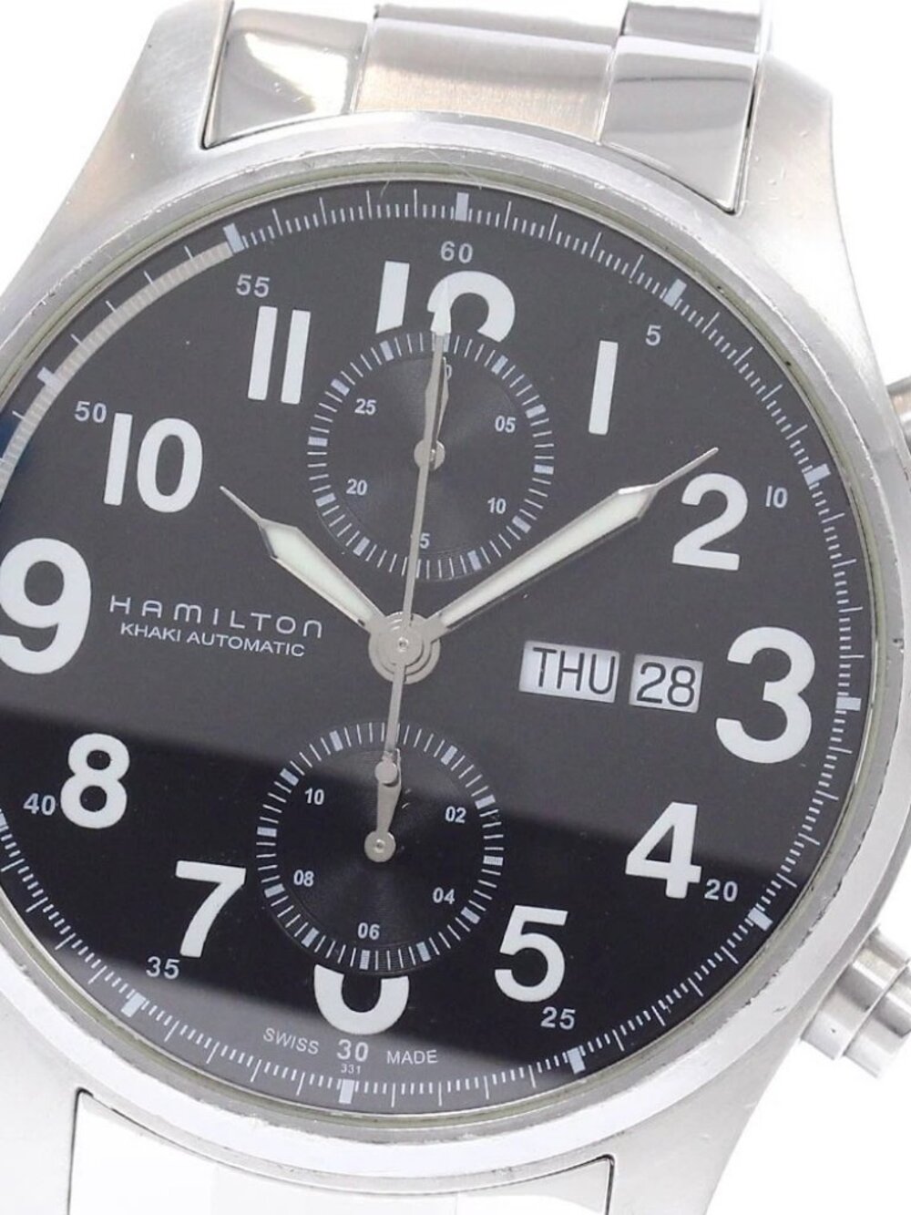 HAMILTON Khaki Officer H717160 Chronograph day date Automatic Men's Watch